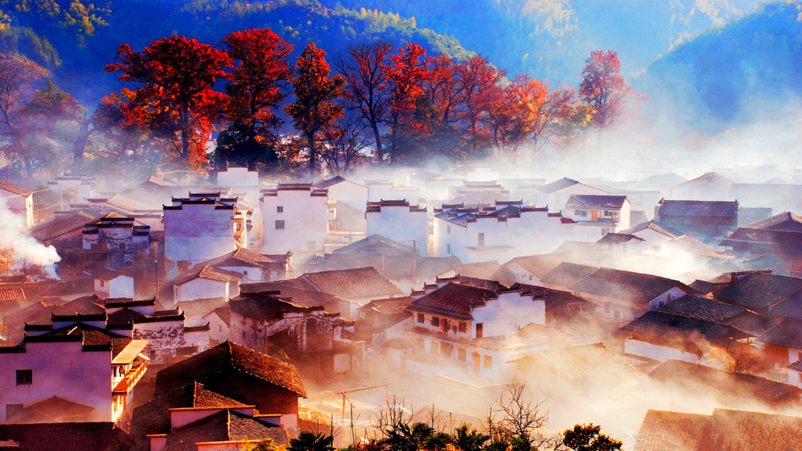 徽州秋色：黃山+宏村+塔川+篁嶺4日3晚跟團游·黃山秋景 | 篁嶺曬秋 | 塔川秋色 | 宏村探秋